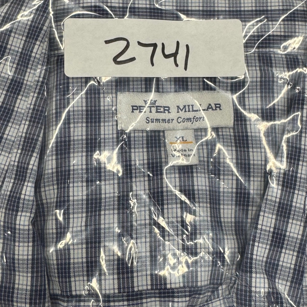 Peter Millar Summer Comfort XL Long Sleeve Button Down Shirt Gingham Check - Picture 9 of 9